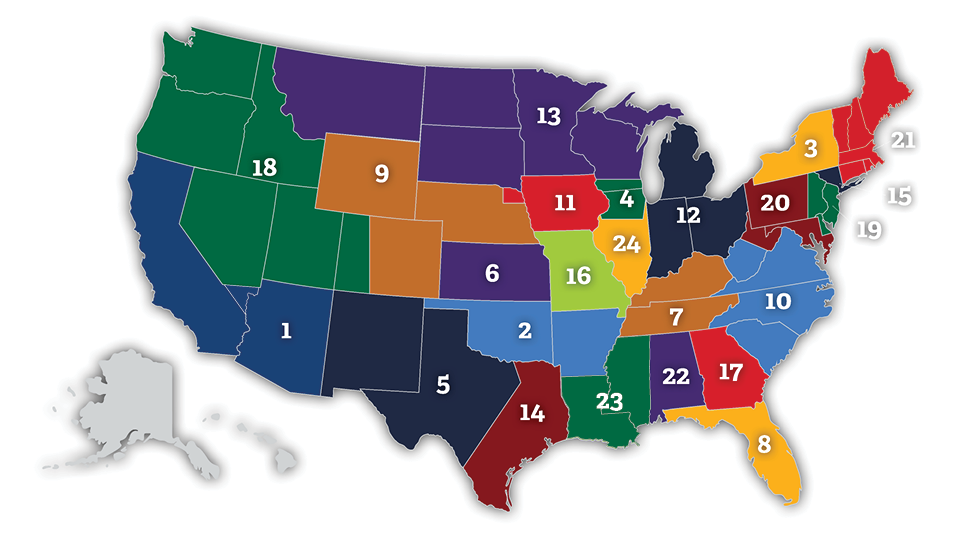 NJCAA Cross Country Regions