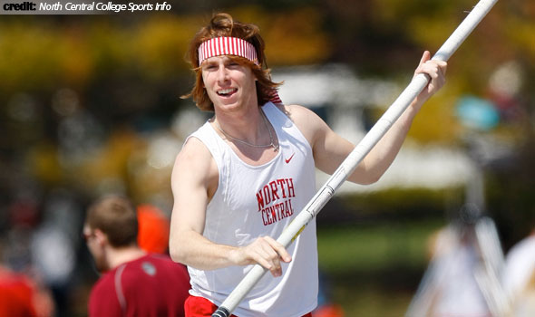 North Central College’s Jake Winder Leads Nation in Pole Vault