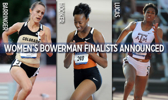Barringer, Hooker, and Lucas Named Women’s Bowerman Finalists