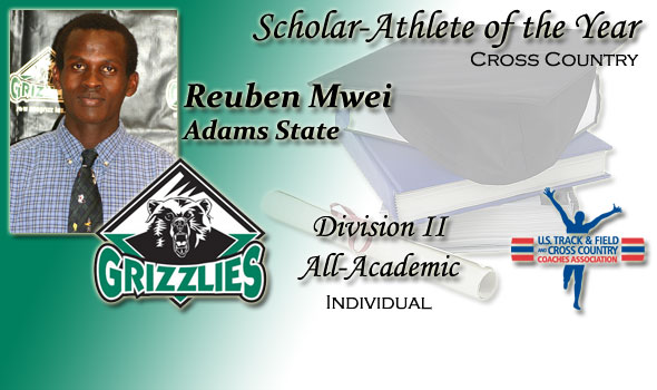 Reuben Mwei of Adams State Named as Scholar-Athlete of the Year in Division II Cross Country
