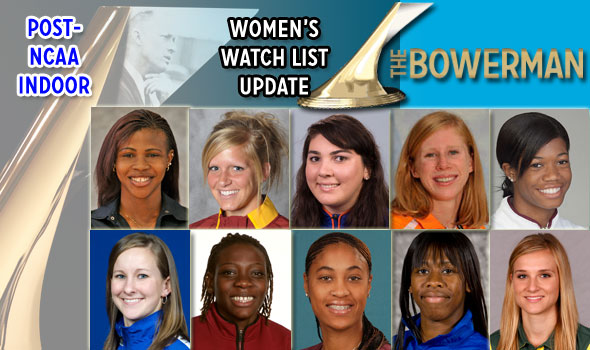After NCAA Indoor Fireworks, McCorory and Okagbare Join The Bowerman Watch List