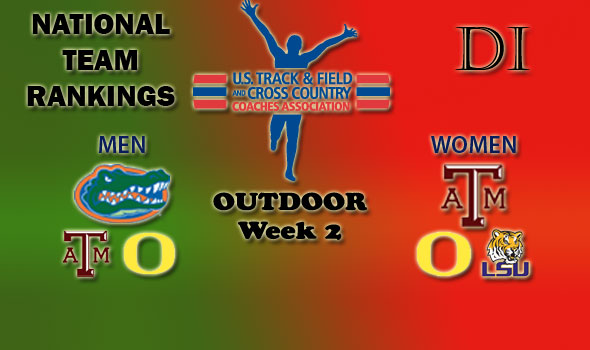 National Team Rankings Show No Change in Top Five in Division I
