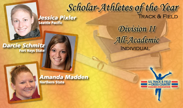 Pixler, Schmitz, Madden Gain Scholar Athlete of the Year Distinction in Division II
