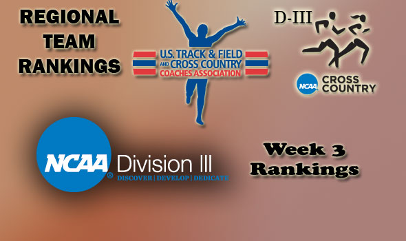 D-III Regional Cross Country Rankings: Week 3, September 28