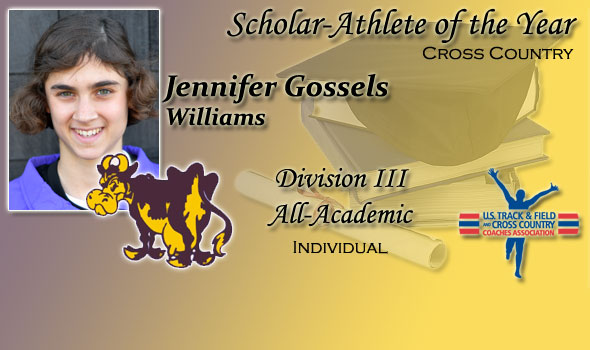 Jennifer Gossels of Williams College Earns Women’s Scholar Athlete of the Year Nod in Division III