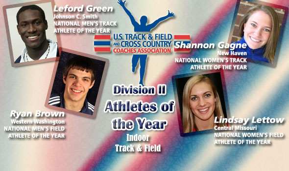 Green, Brown, Gagne, Lettow Are Division II’s Indoor Athletes of the Year