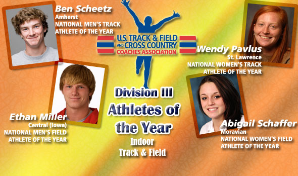 D-III National Athletes of the Year are Scheetz, Miller, Pavlus, Schaffer