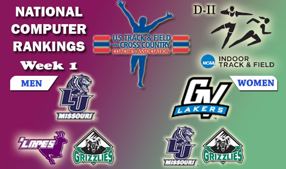 DII Indoor T&F National Team Rankings — 2012 Week #1