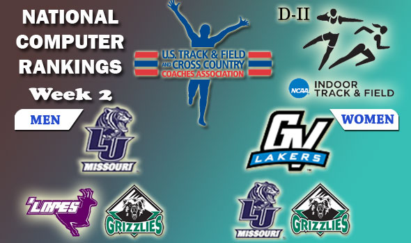 DII Indoor T&F Rankings — 2012 Week #2, January 31