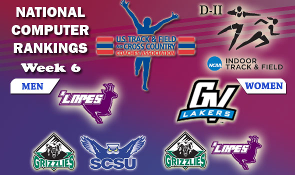 DII Indoor T&F Rankings — Week #6, February 28