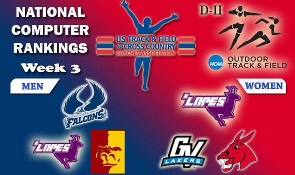 DII Outdoor T&F Rankings Update — 2012 Week #3