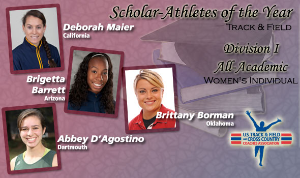 Maier, Barrett, D’Agostino, Borman Tapped as DI Scholar Women of the Year