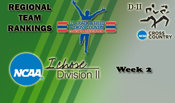 DII Regional Cross Country Rankings: 2012 Week #2