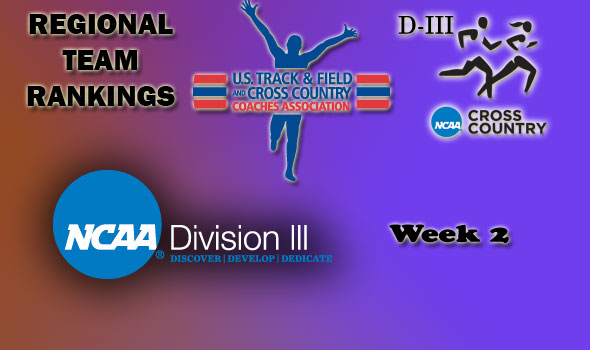 DIII Regional Cross Country Rankings: 2012 Week #2