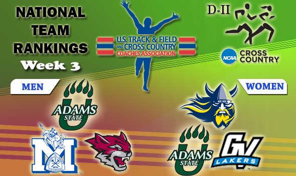 DII National Cross Country Rankings: 2012 Week #3