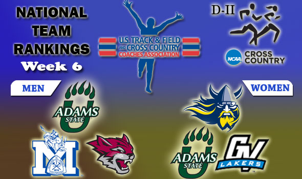 DII National Cross Country Rankings: 2012 Week #6