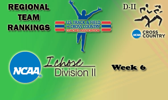 DII Regional Cross Country Rankings: 2012 Week #6 (Pre-Regional)