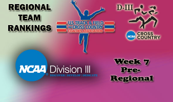 DIII Regional Cross Country Rankings: 2012 Week 7 (Pre-Regional)