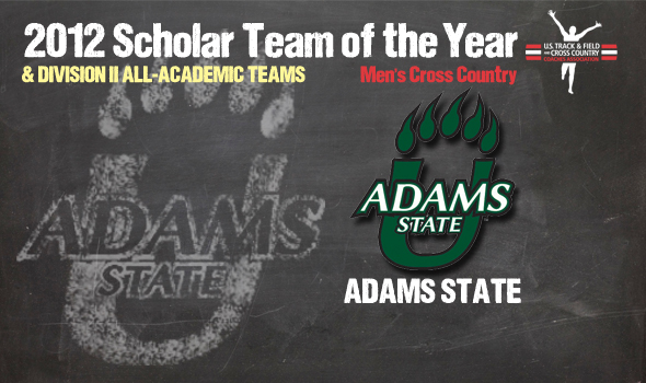 Division II Champ Adams State Named 2012 Cross Country Men’s Scholar Team of the Year