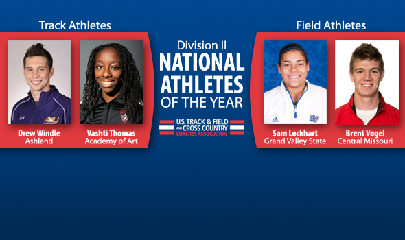 Windle, Vogel, Thomas & Lockhart Named DII Indoor National Athletes of the Year