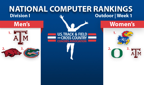 Arkansas Men Closing in on Top Spot in DI Rankings; Kansas Women Extend Lead