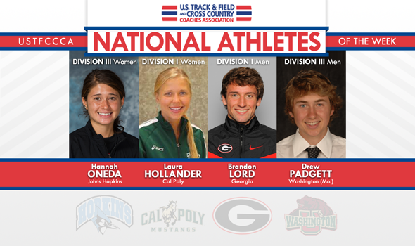 Hollander, Lord, Oneda & Padgett Earn Inaugural XC National Athlete of the Week Awards