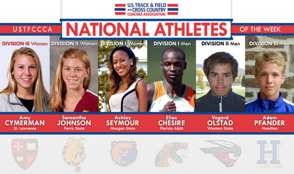 Olstad’s & Johnson’s DII Conference Titles Headline National Athletes of the Week