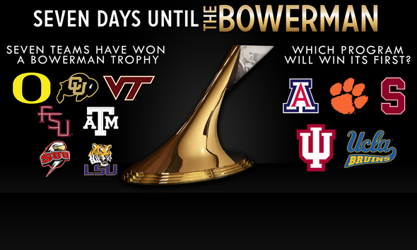 Seven Days Until The Bowerman 2013: Seven Programs Have Won A Trophy – Which is Next?