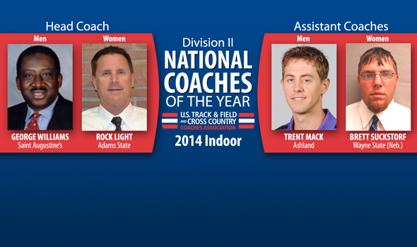 Williams, Light, Mack & Suckstorf Earn Division II Indoor National Coach of the Year Honors