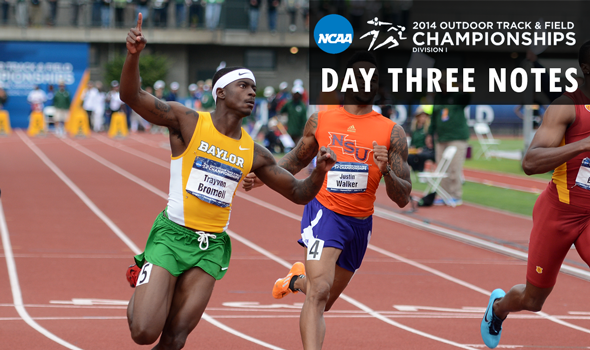Day Three Notes – NCAA Division I Outdoor T&F Championships