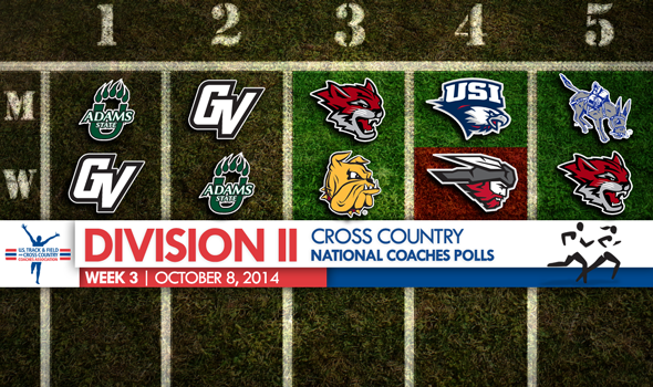 Big Changes in Week Three Atop the Division II Cross Country National Polls