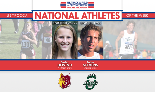 DII Conference Champs Stevens and Hovind Honored as National Athletes of the Week
