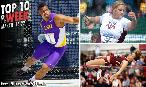 Best Marks of the College T&F Weekend: March 16-22