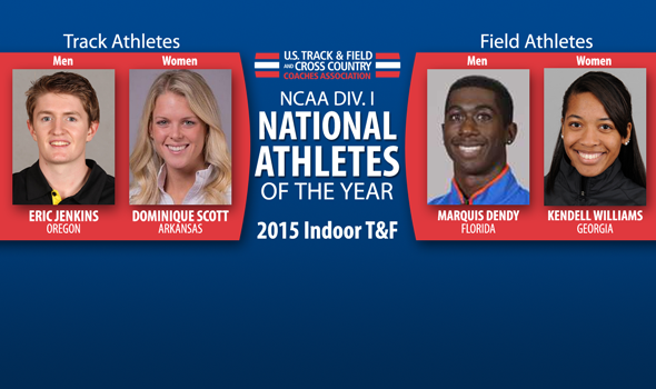 Jenkins, Dendy, Scott, and Williams Voted Division I Indoor Athletes of the Year