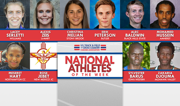 NCAA & NJCAA National Athletes of the Week (Sep. 28)