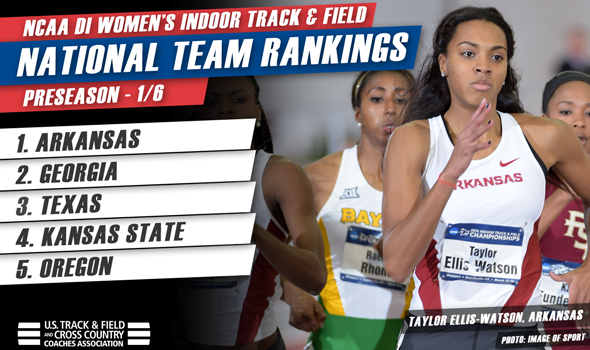 Arkansas Women Lead SEC-Heavy Preseason Indoor Track & Field National Rankings