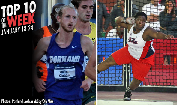 Best Marks of the College T&F Weekend: January 18-24, 2016