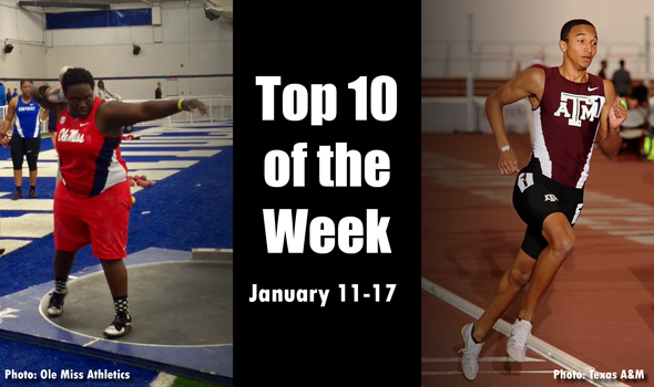 Best Marks of the College T&F Weekend: January 11-17, 2016