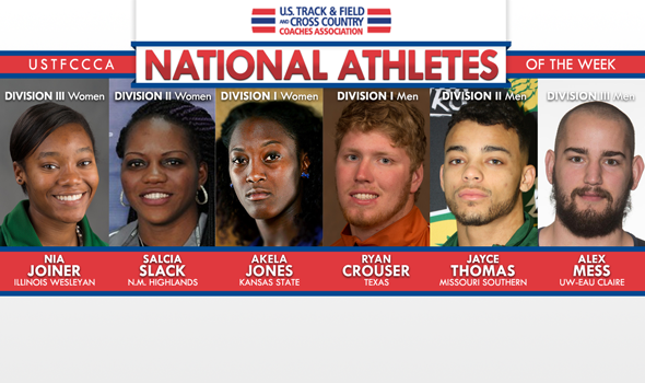 NCAA National Athletes of the Week Shine at Conference Meets