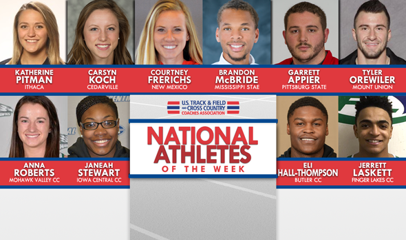 NCAA & NJCAA National Athletes of the Week (May 3)
