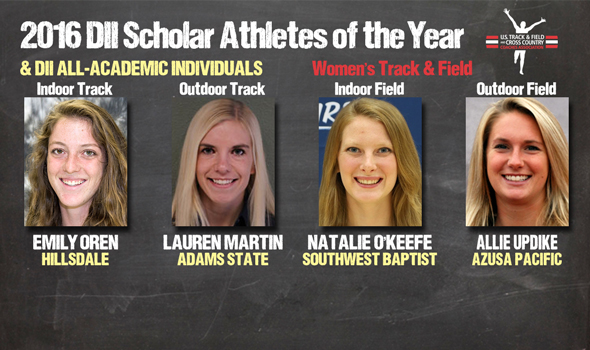 DII Women’s Track & Field Scholar Athletes of the Year & All-Academic Individuals Announced