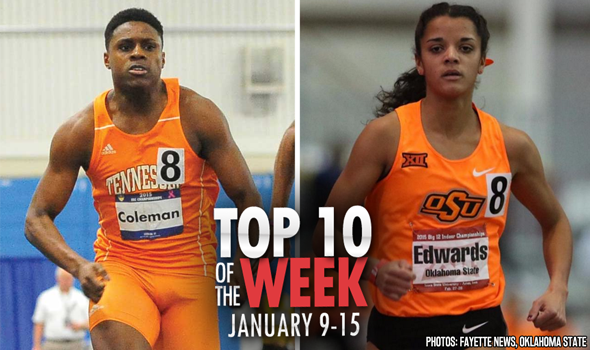 Top-10 Marks of the Collegiate Weekend: January 9-15, 2017