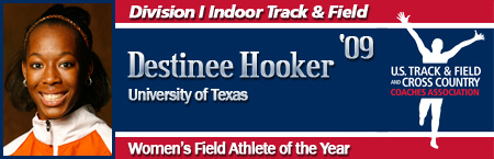 Destinee Hooker, Women's Indoor Field Athlete of the Year