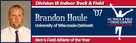 Brandon Houle, Men's Indoor Field Athlete of the Year