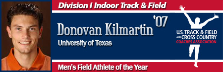Donovan Kilmartin, Men's Indoor Field Athlete of the Year