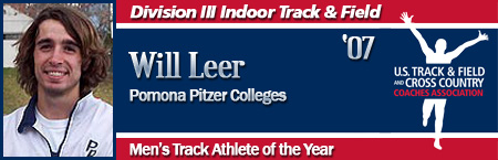 Will Leer, Men's Indoor Track Athlete of the Year