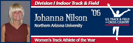 Johanna Nilson, Women's Indoor Track Athlete of the Year