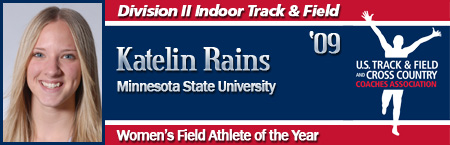 Kateline Rains, Women's Indoor Field Athlete of the Year