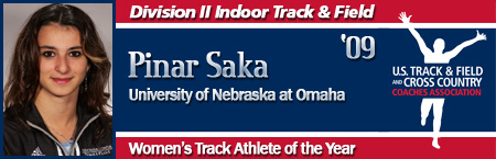 Pinar Saka, Women's Indoor Track Athlete of the Year