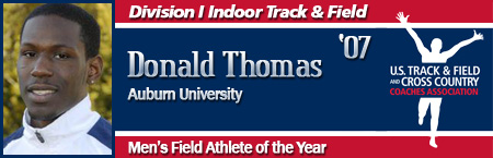 Donald Thomas, Men's Indoor Field Athlete of the Year